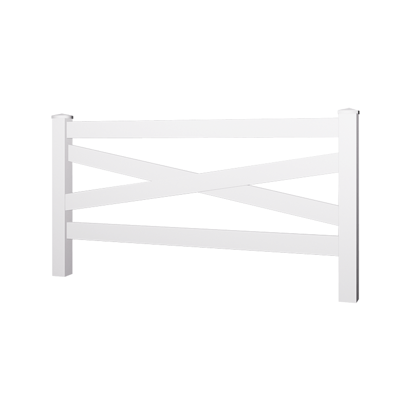 HDD PVC Cross Horse Fence